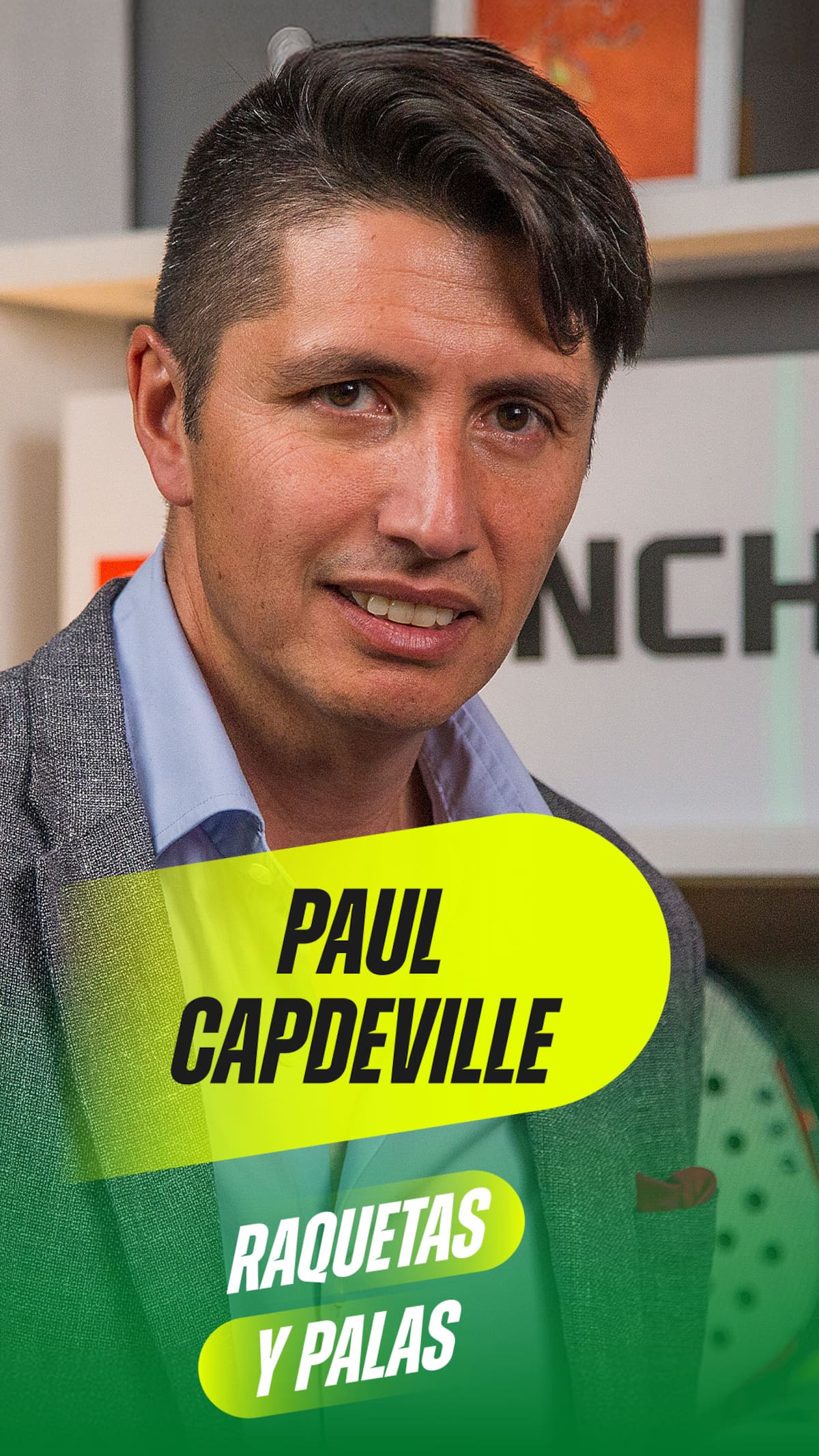 Paul Capdeville en Raquetas y Palas