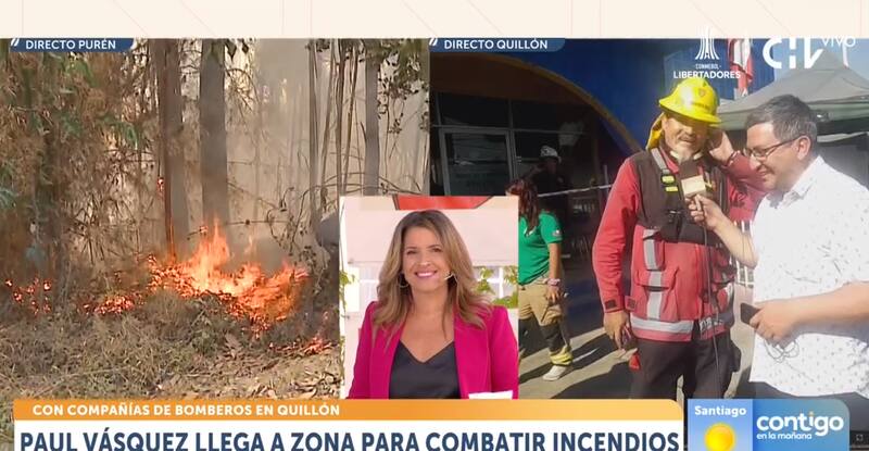 El comediante está combatiendo los incendios forestales.