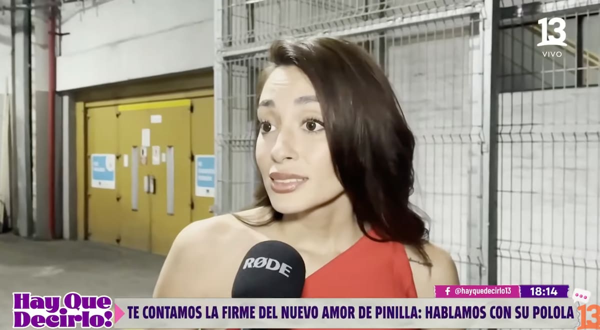 La modelo habló de su romance con Pinilla.