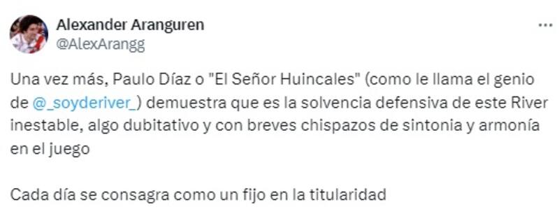 Hinchas cada vez demuestran más cariño a Paulo Díaz