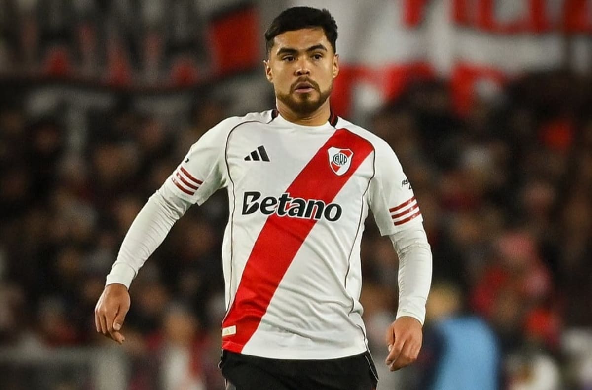 El defensor chileno en River Plate. Foto: @RiverPlate.