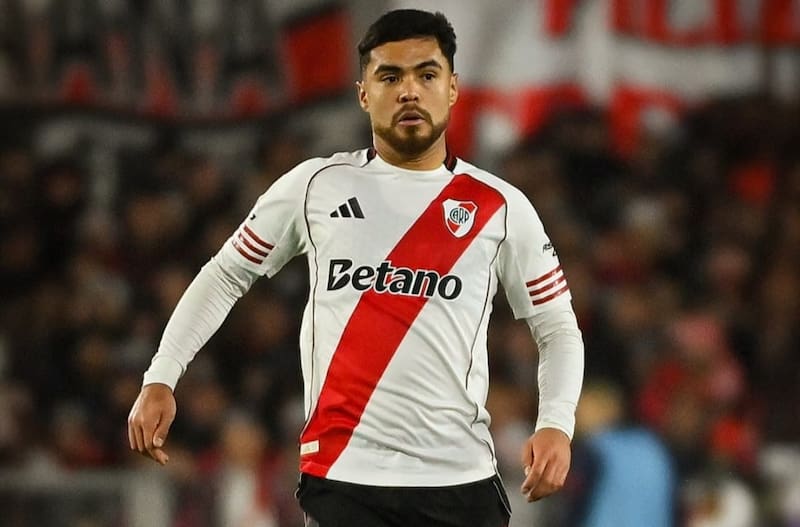 Jugó todo el partido en el empate de River. Foto: @RiverPlate.