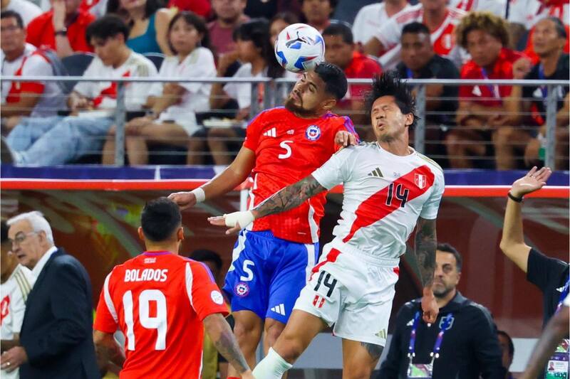 en el compromiso ante Perú por la Copa América. Desde Arabia Saudita tienen interés en el defensor de River Plate. Foto: EFE.