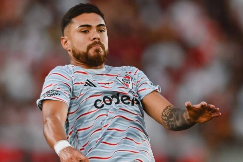 , defensor chileno de River Plate. Foto: @RiverPlate.