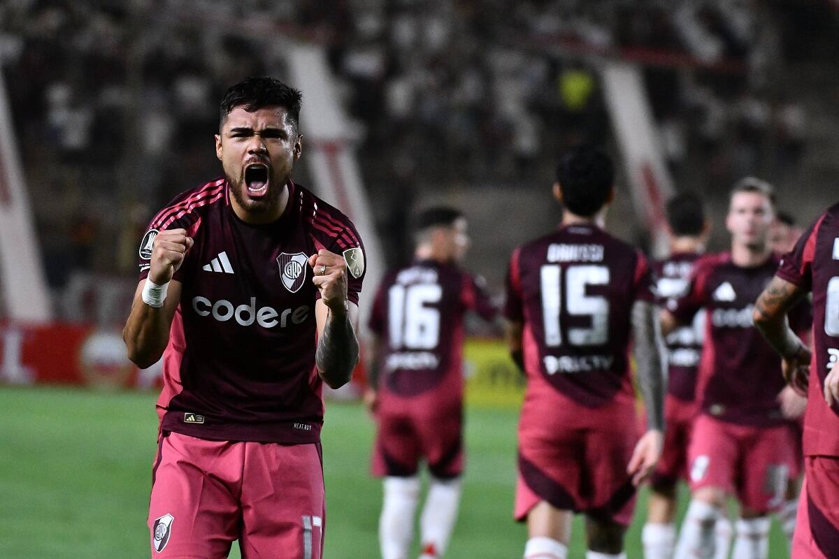 Paulo Díaz con River Plate en Copa Libertadores. Foto: @RiverPlate