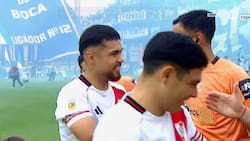 VIDEO | Chilenos protagonistas: el saludo entre Carlos Palacios y Paulo Díaz antes del Boca vs River