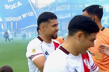 VIDEO | Chilenos protagonistas: el saludo entre Carlos Palacios y Paulo Díaz antes del Boca vs River