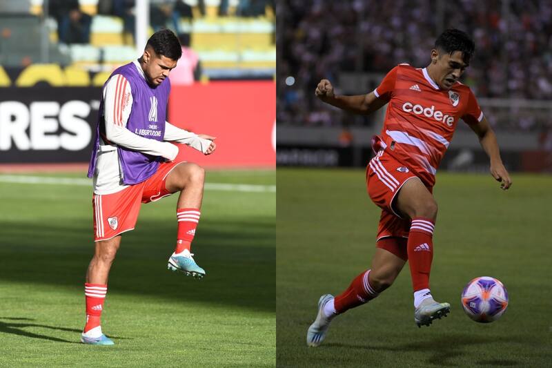 Paulo Díaz y Pablo Solari fueron blanco de críticas en River Plate.
