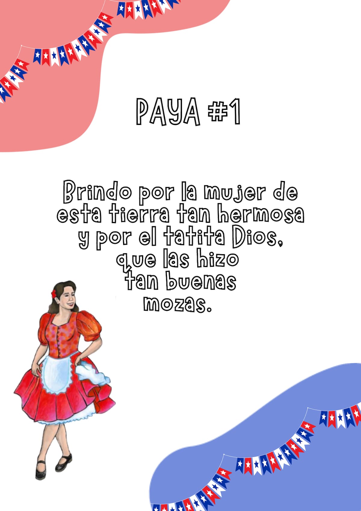 Comparte con tus amigos estas entretenidas rimas para celebrar las Fiestas Patrias. Créditos: Pinterest.