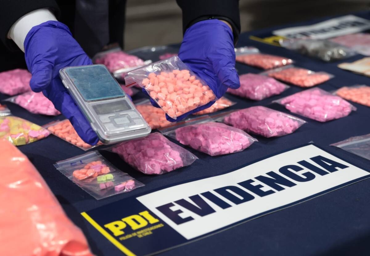La PDI logró desmantelar 2 laboratorios donde se fabricaba éxtasis de manera "artesanal". | Foto: Comunicaciones PDI
