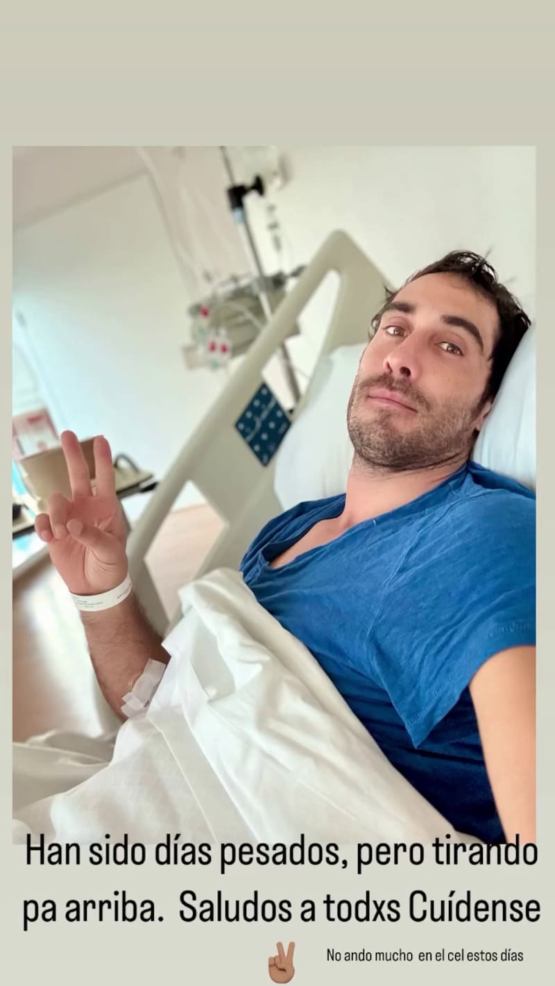 "No ando mucho en cel estos días”, agregó en el registro. Créditos: @pedroastorga.