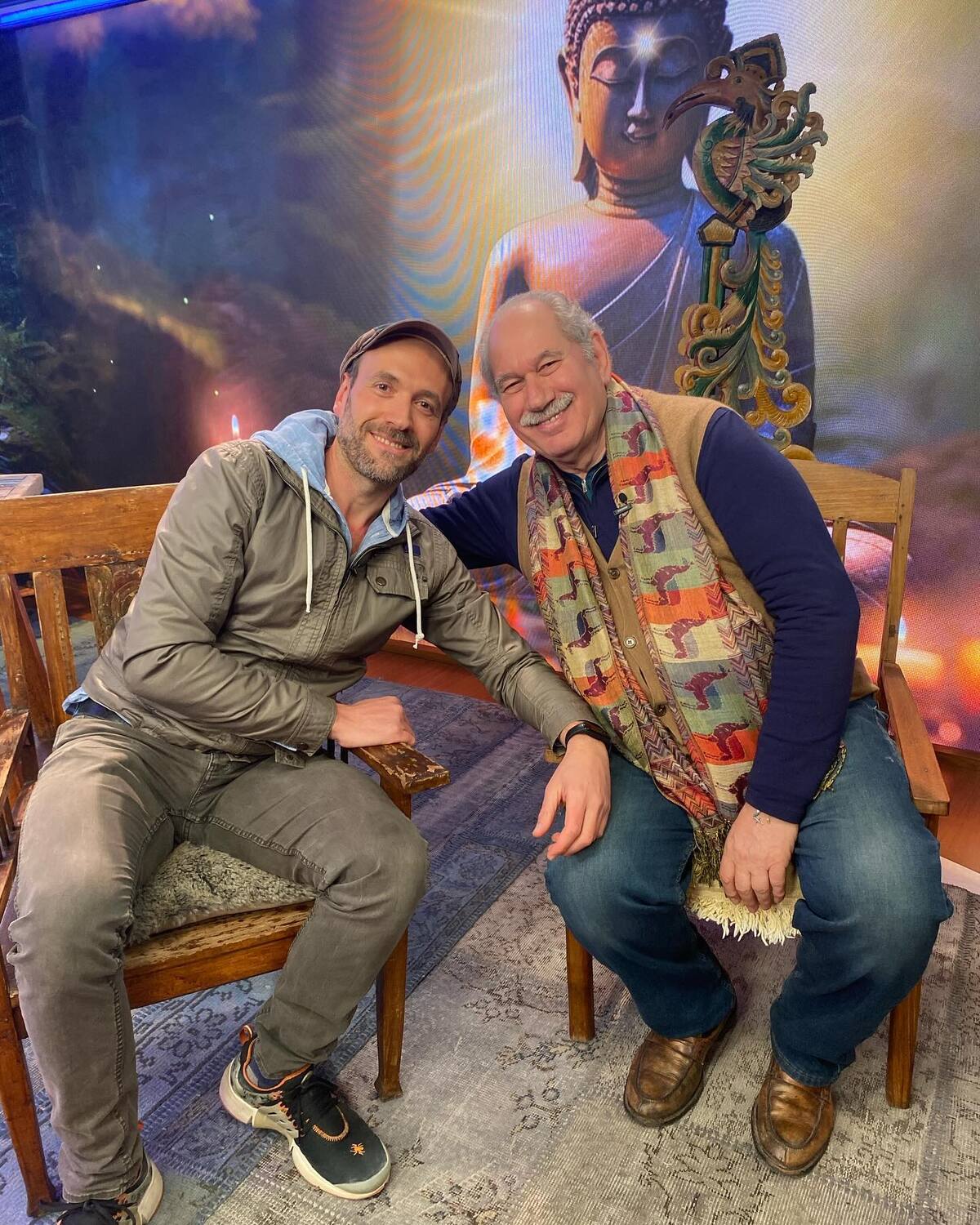 Pedro Engel y Simón Engel en el programa "Pedro y Pancha" de TV+