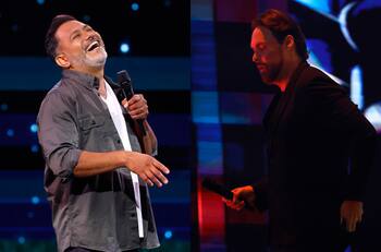 VIDEO | “Pu... que erí pesao”: El palo sin censura de Pedro Ruminot a George Harris durante su rutina en Viña 2025