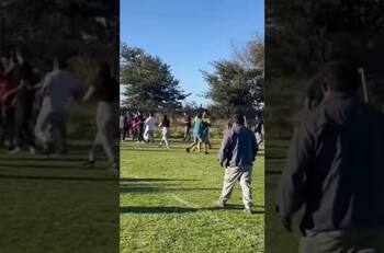 VIDEO | Carabinero fue dado de baja luego de disparar al aire en medio de una pelea