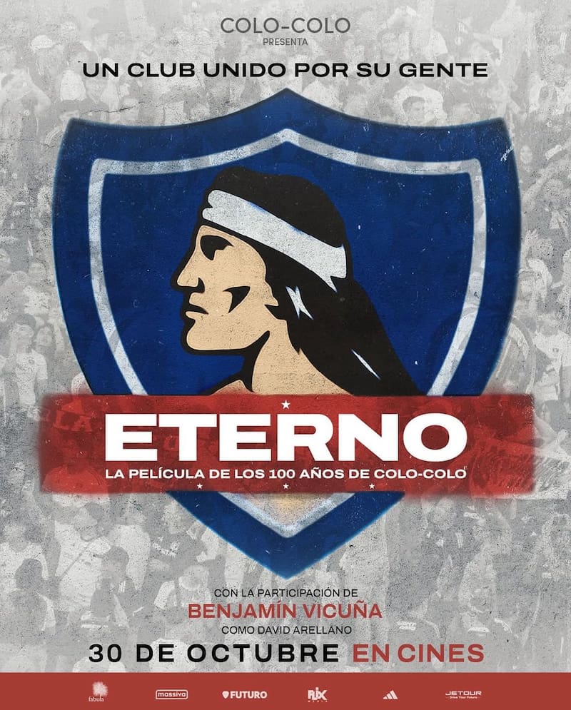 Eterno: 100 años de Colo Colo será lanzada el próximo jueves 30 de octubre. Foto: Eterno La Película en Instagram.
