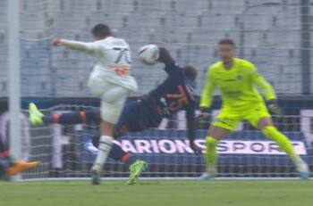 VIDEO | Alexis Sánchez provocó el penal de la igualdad de Olympique de Marsella vs Montpellier