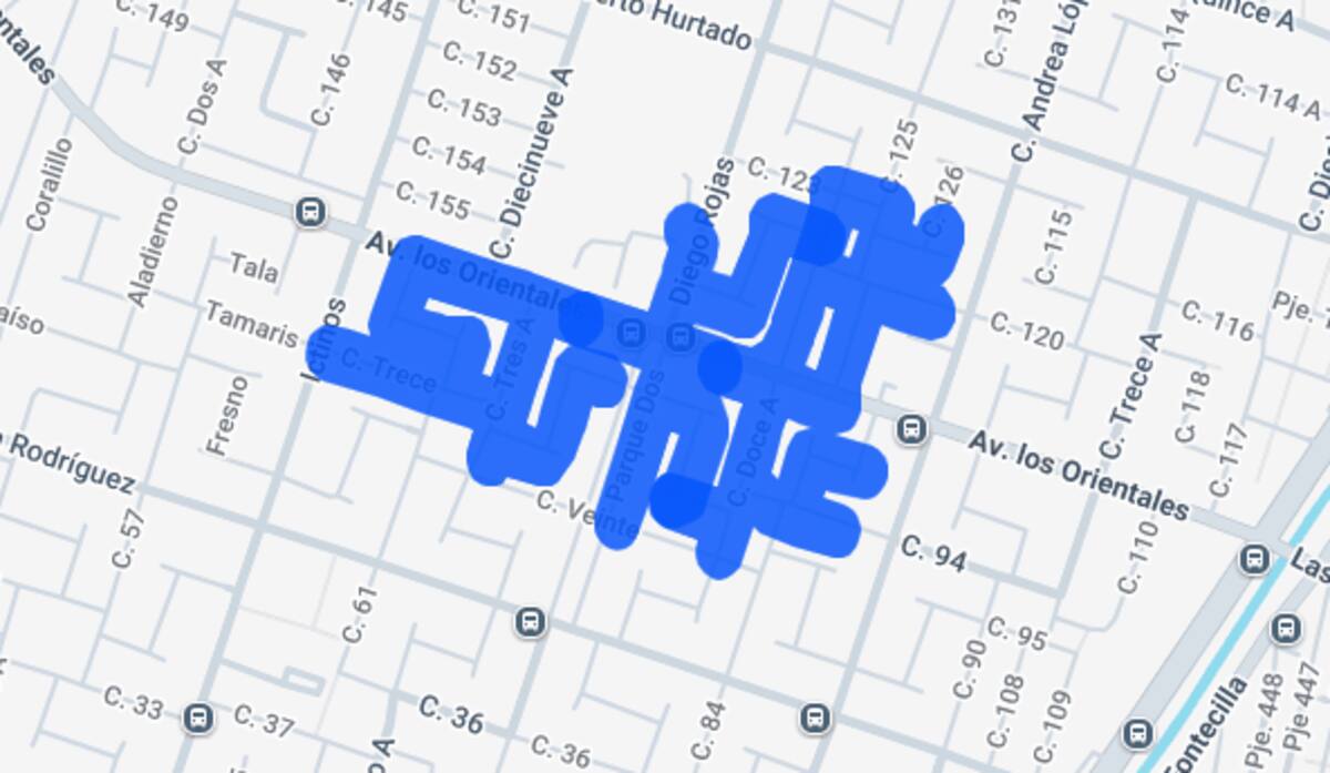 Estas calles se verán afectadas por corte de luz programado. Créditos: Enel.