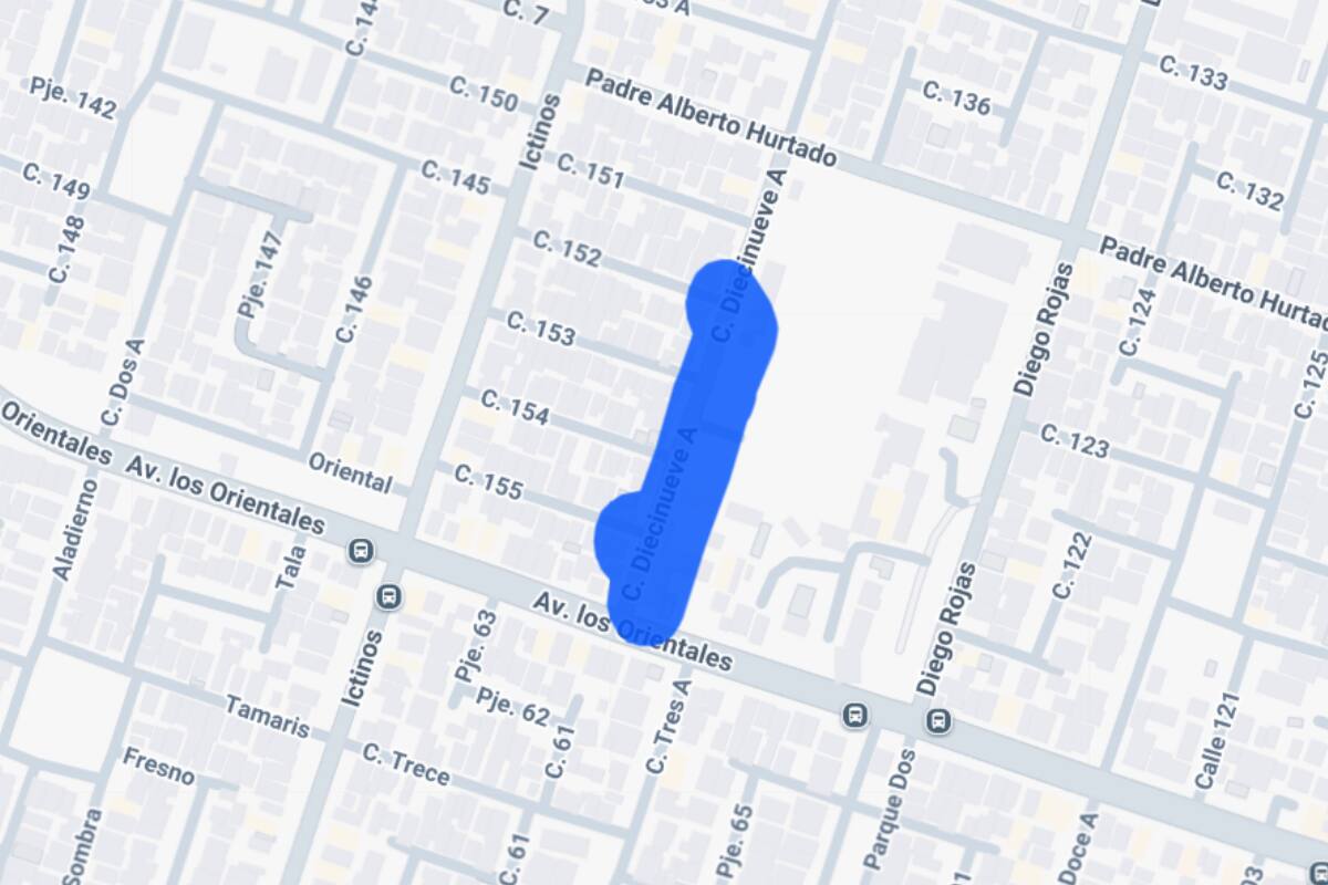 En este sector de la comuna, el corte de luz se extenderá por siete horas. Créditos: Enel.