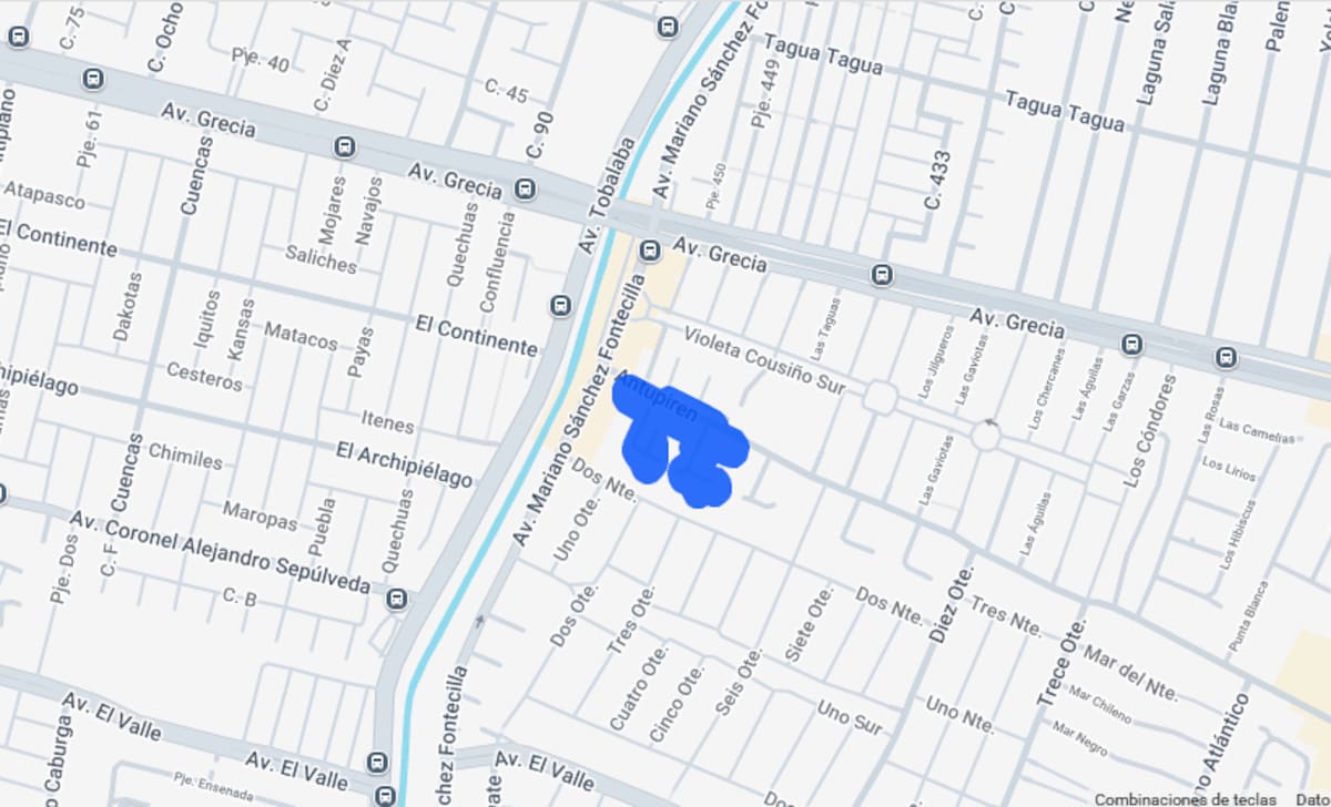 Este sector se verá afectado por corte de luz.