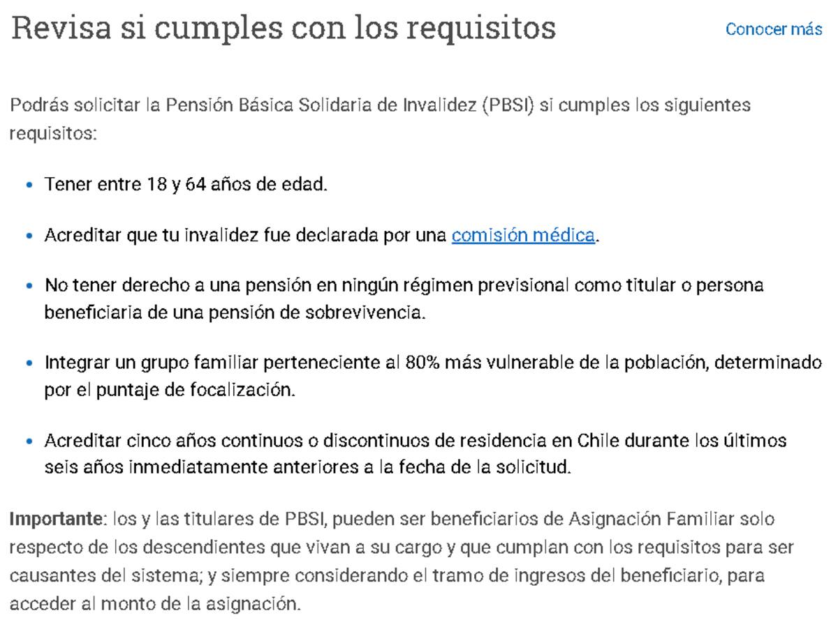 Requisitos para recibir este beneficio del IPS.