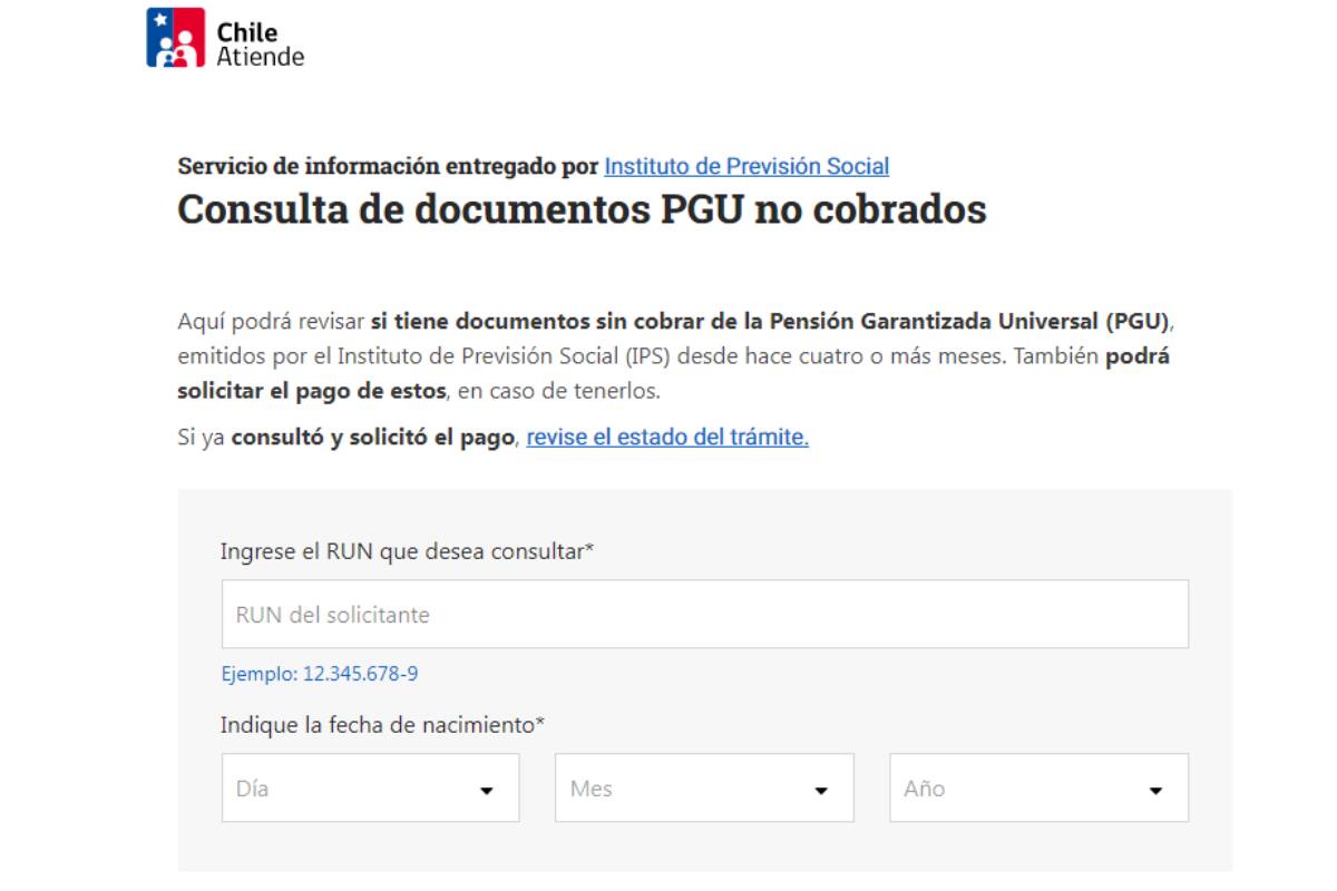 Con tu RUT y fecha de nacimiento puedes conocer si tienes cobros pendientes.