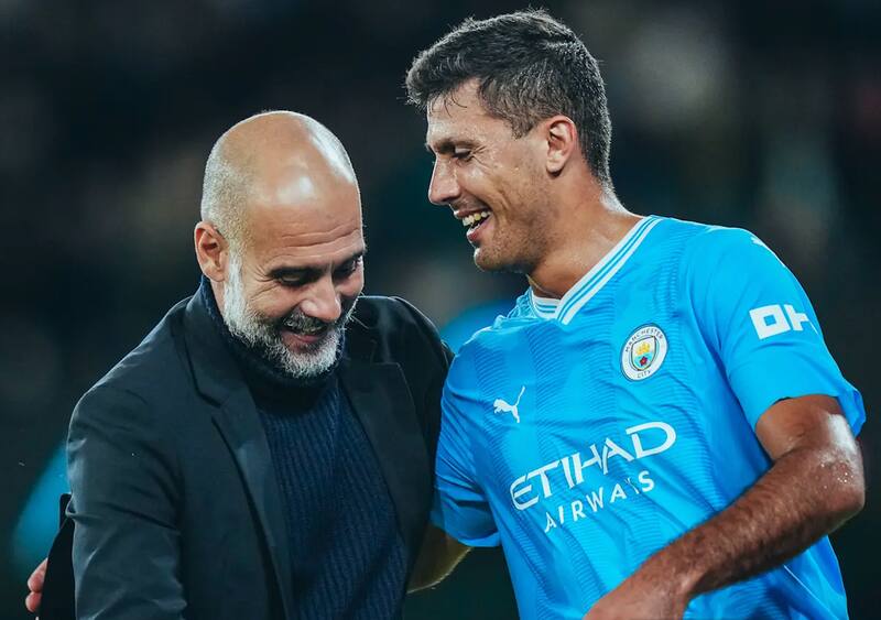 Pep Guardiola en Manchester City.