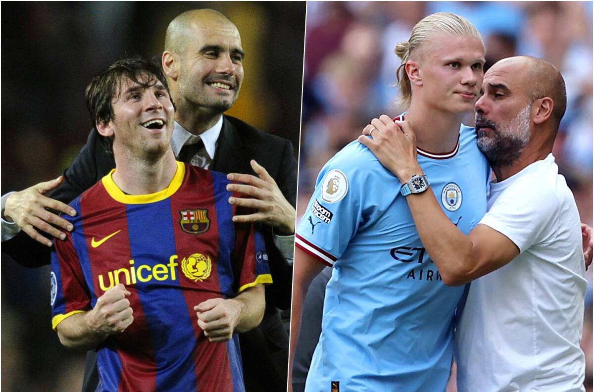 Pep Guardiola acepta la primera comparación entre Haaland y Lionel Messi: “En mentalidad y goles, si”