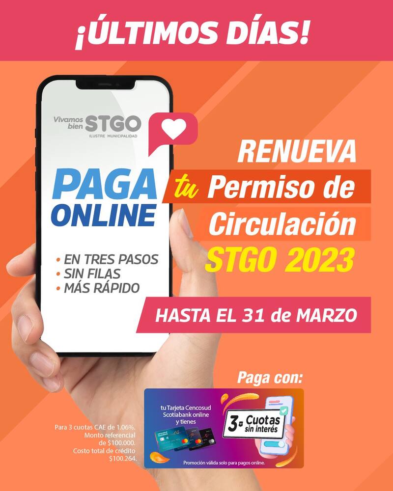 Conoce los documentos que debes presentar para obtenerlo. Créditos: Municipalidad de Santiago.