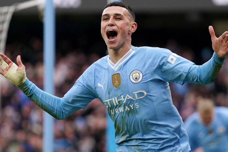 en el derby de Manchester. Foto: Beinsports.