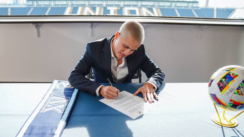 Philadelphia Union registró la firma de contrato de Cavan Sulivan, su nueva superestrella (Foto: Philadelphia Union)