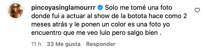 respondió a las críticas.