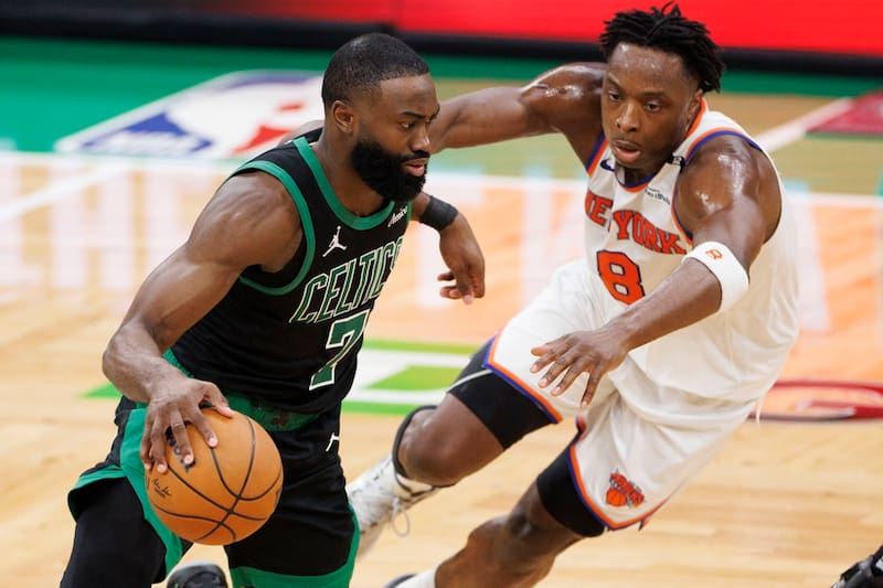 Jaylen Brown figura de Boston Celtics. EFE