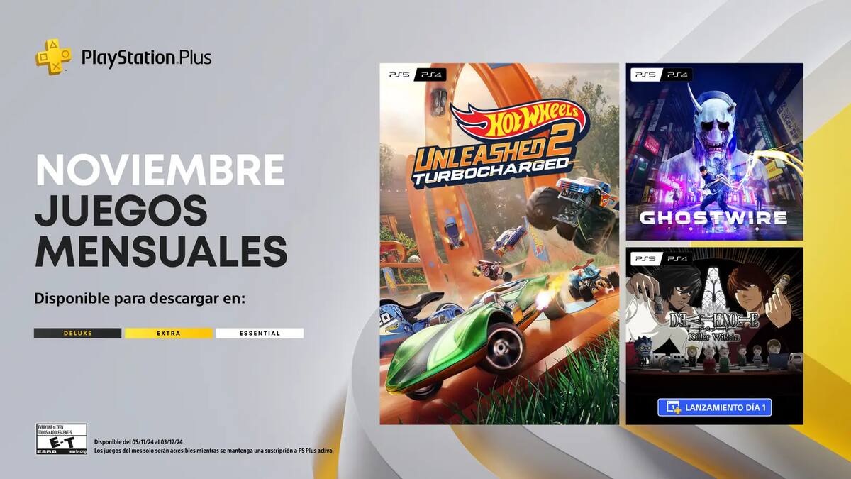 Los juegos que llegarán gratis en noviembre.