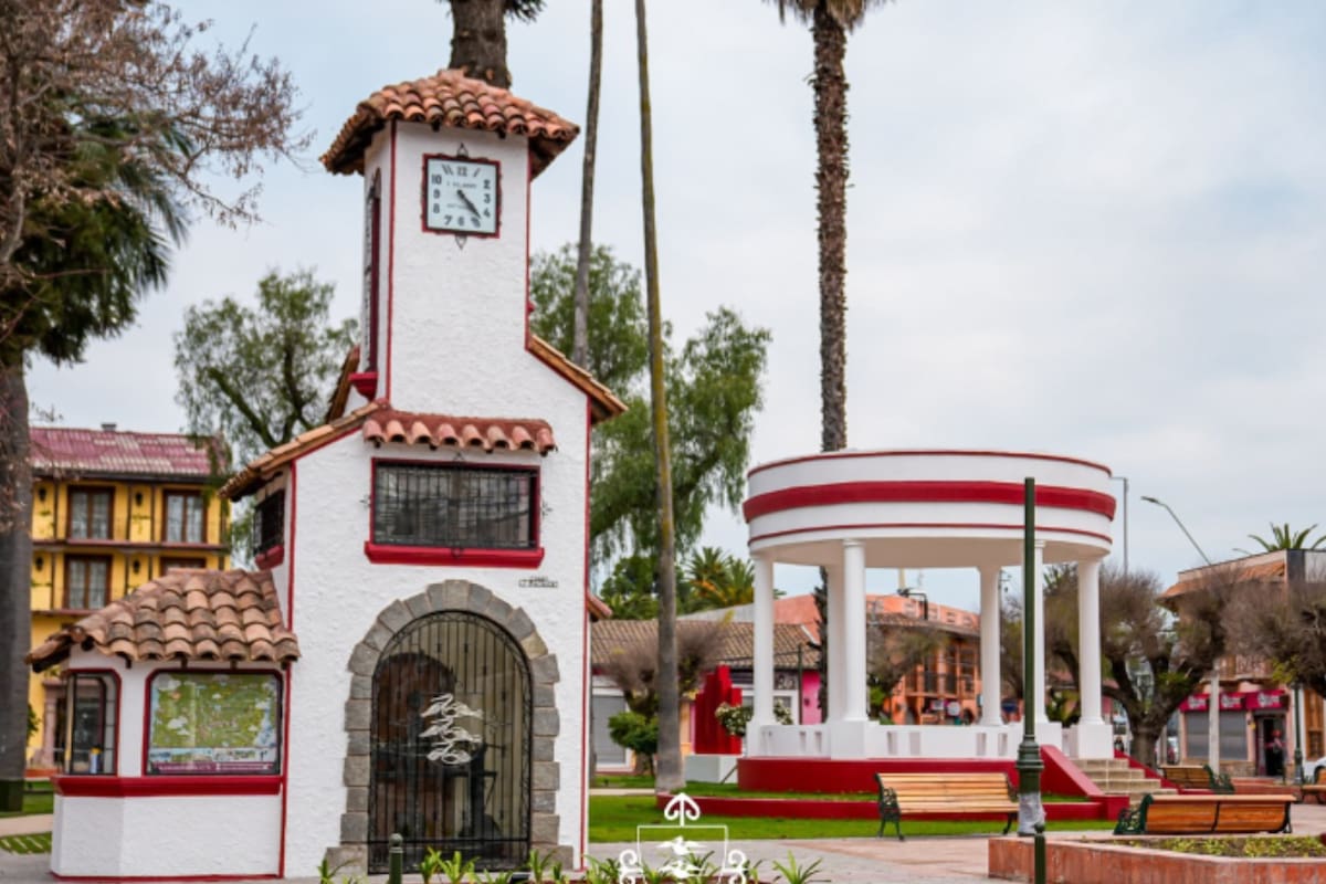 Este punto indica el conector entre el Museo de Colchagua, la Iglesia local, el Casino y el Hotel Santa Cruz. Foto: Municipalidad de Santa Cruz.