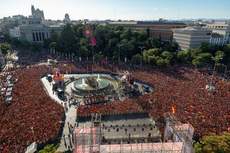 festejando la Eurocopa. EFE