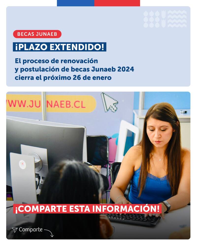 Plazo para renovar o postular a Becas Junaeb.