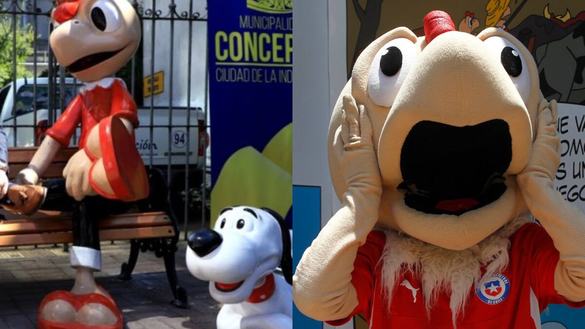¡Reflauta! Roban figura de Condorito que había sido inaugurada hace solo 12 días en Concepción
