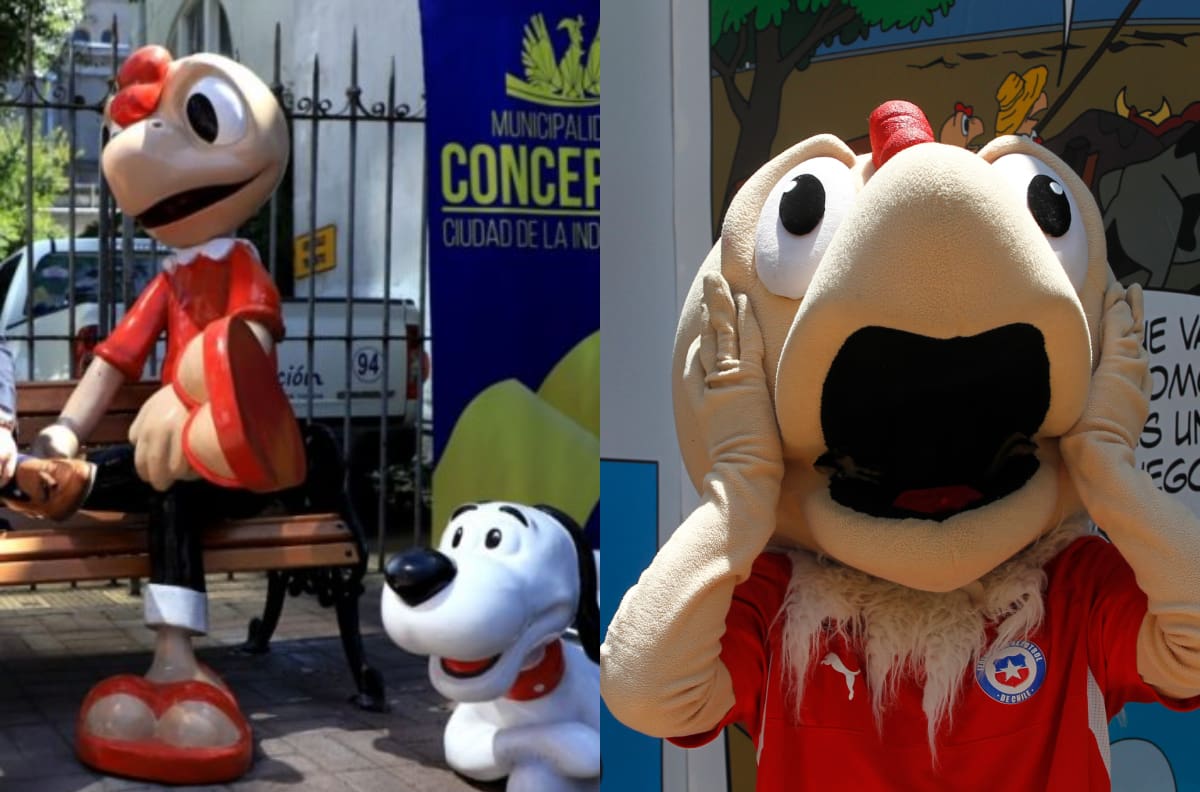 ¡Reflauta! Roban figura de Condorito que había sido inaugurada hace solo 12 días en Concepción