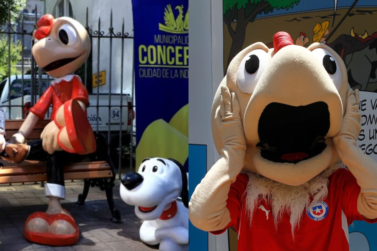 Robaron figura de Condorito en Concepción que fue inaugurada hace menos de dos semanas. Créditos: Bío Bío - ATON
