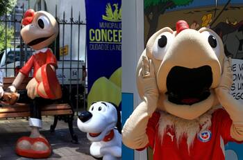¡Reflauta! Roban figura de Condorito que había sido inaugurada hace solo 12 días en Concepción