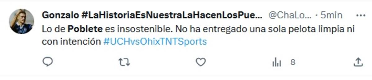 Los mensajes de los hinchas azules en Twitter