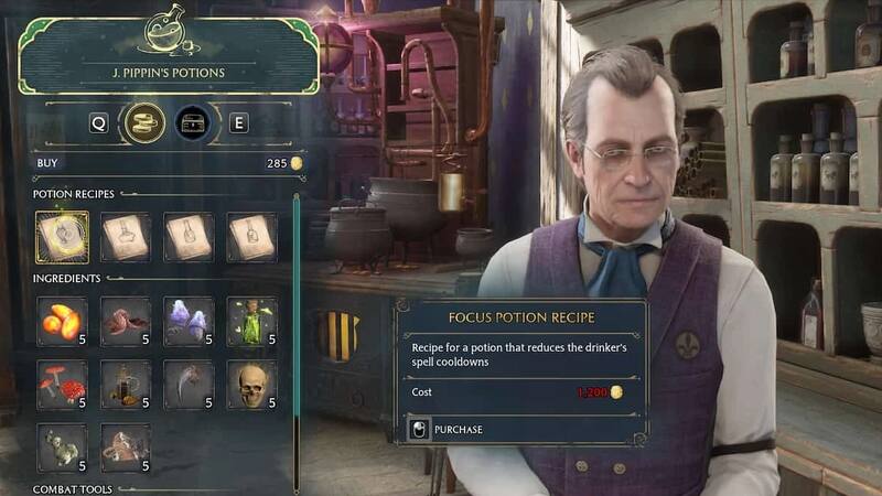 Puedes comprar la receta por 1,200 galeones de oro. Créditos: Captura Hogwarts Legacy