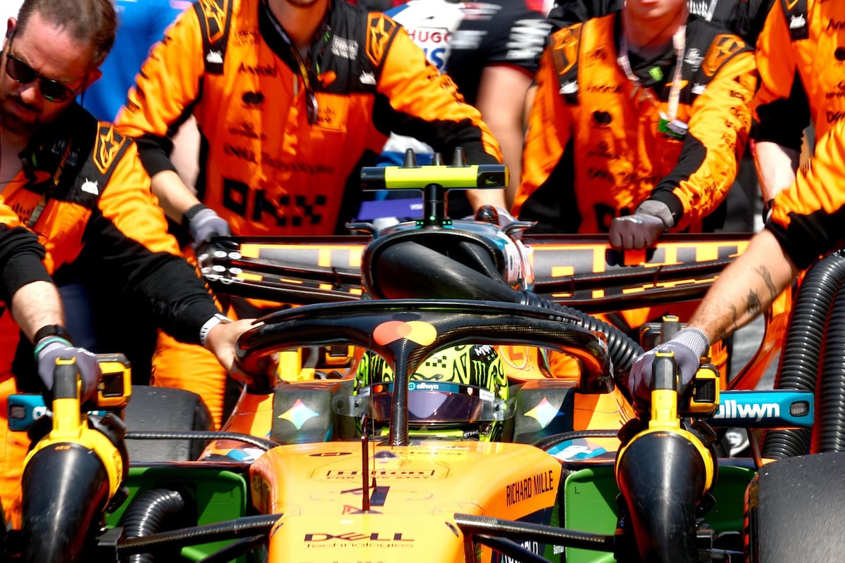 Lando Norris, piloto campeón con Mclaren. Foto: EFE.