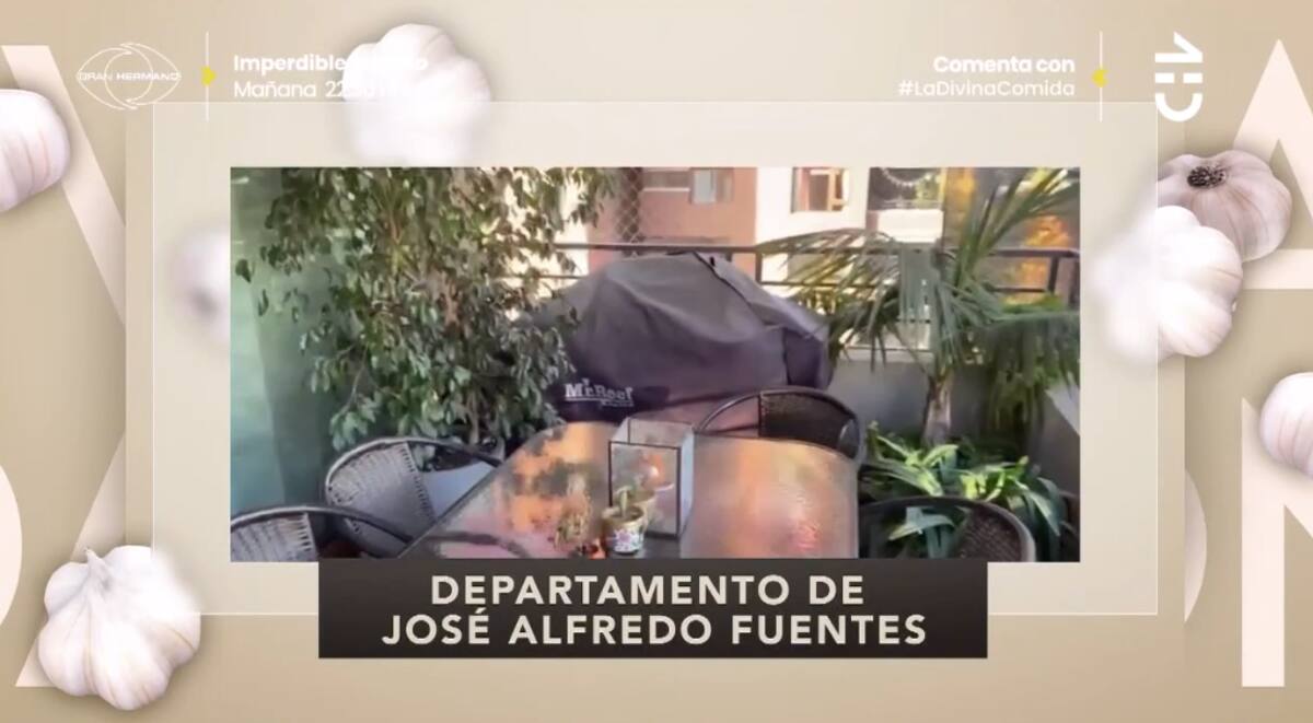 La amplia terraza de su departamento. Créditos: CHV.
