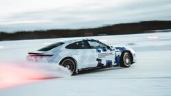 Un frío y eléctrico récord para el Porsche Taycan