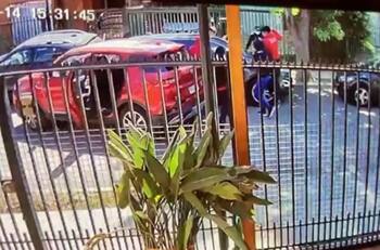 VIDEO | Portonazo frustrado: Carabinero de franco detiene robo de vehículo en Maipú