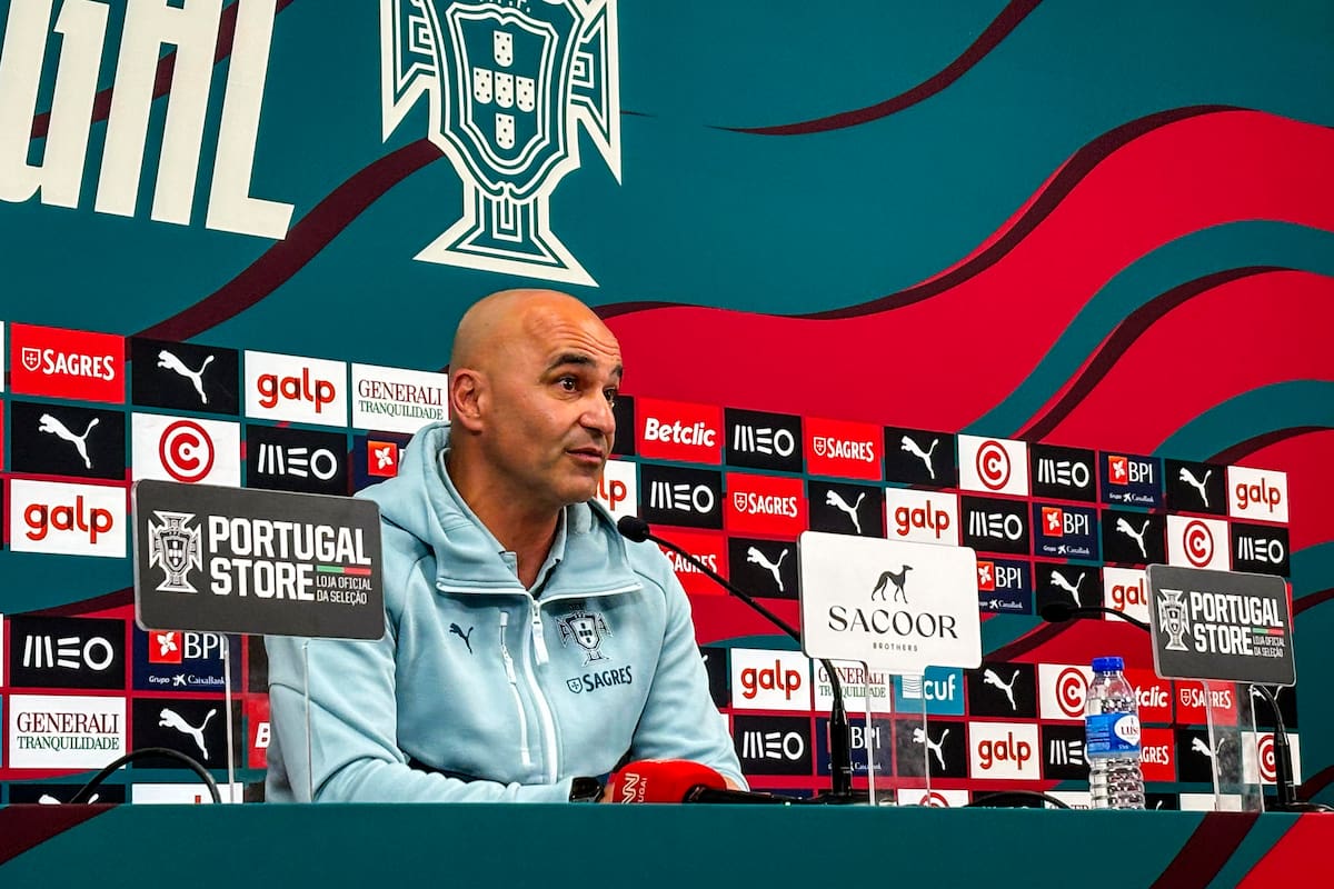 Roberto Martínez, entrenador de los Lusos. Foto: EFE.