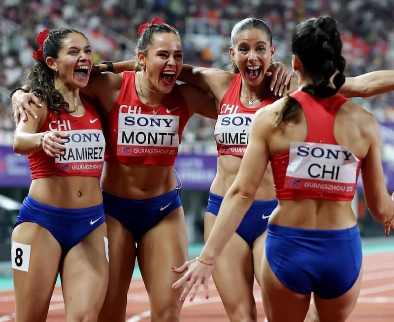 clasificó al Mundial de Atletismo. Foto: Team Chile