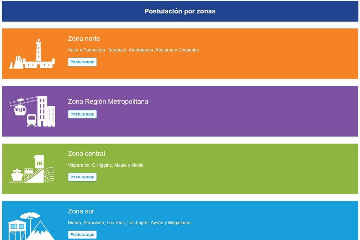 Postulaciones al Censo 2024 por zona. Créditos: INE