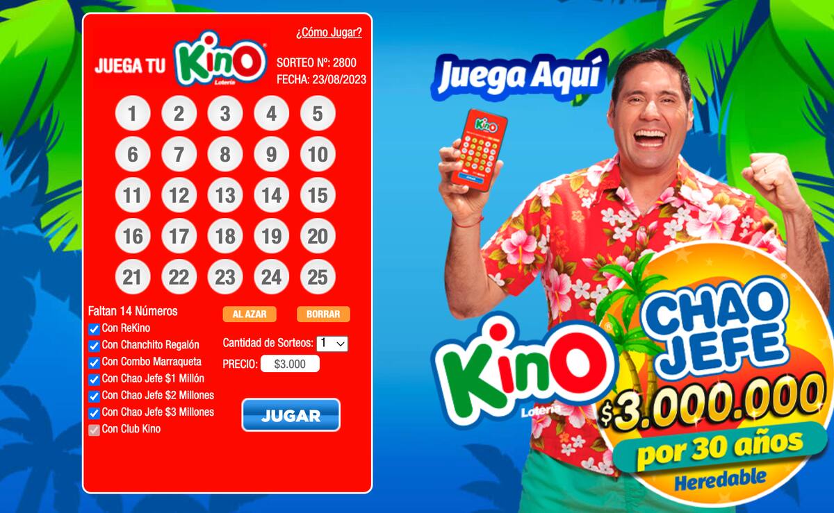 Revisa a continuación cómo puedes jugar al Kino a través de internet.